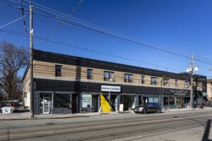 Parkdale retail space for lease on King Street West Toronto exterior